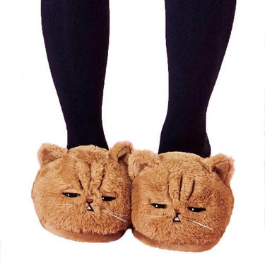 Kitty Cat Slippers Shoes KittyNook Sleepy Eyes 12
